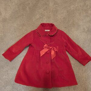 Girls red petticoat/overcoat/jacket size 4T/5T